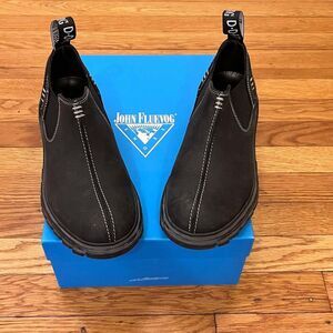 John Fluevog Lunes Official Chelsea Shoes Boots Black Size M5/W7 Leather